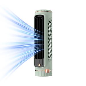 Tragbarer batterie betriebener schaufel loser Turm ventilator Desktop-Lüfter im Klimaanlagen stil mit Tastens teuerung für den Außenbereich von Wohnmobilen - Product Image 1