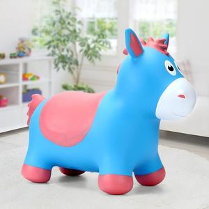 Cheval sauteur gonflable en plastique, jouet animal mignon, capacité 70 kg, pour tout-petits, directement de l'usine - Product Image 5