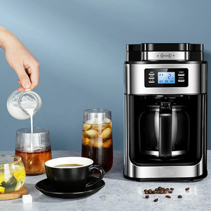 XEOLEO ménage 1.2L Style numérique intelligent automatique <span class=keywords><strong>filtre</strong></span> goutte à goutte cafetière Machine arrêt automatique café <span class=keywords><strong>expresso</strong></span> <span class=keywords><strong>avec</strong></span> <span class=keywords><strong>broyeur</strong></span> - Product Image 5