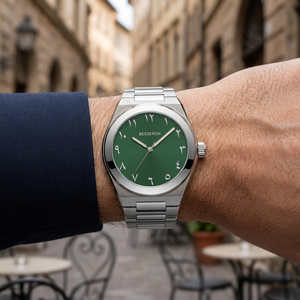 Montre Homme Minimaliste à Quartz OEM en Gros, Bracelet de Luxe Personnalisé avec Logo, Chronographe Arabe pour Hommes - Product Image 4