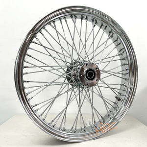 Jantes de moto en fil d'acier ancien 16 18 19 20 21 23 pouces chromées avant arrière pour <span class=keywords><strong>Harley</strong></span> Fxst Flst Xl Touring - Product Image 2