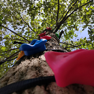 Prese per arrampicata su roccia per bambini, pietre per pareti in legno per arrampicata su roccia per bambini piedini per le mani con kit di presa con viti colore casuale - Product Image 5