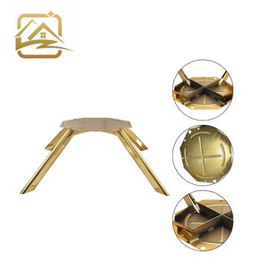 modern sofa leg factory solid 22cm golden metal chair legs iron furniture chair legs cheap for chair - Product Image 2