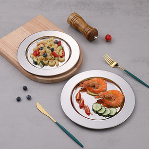 Europese Hotel Restaurant Decoratie Dienblad Snackschijf Roestvrij Staal Vlakke Plaat Voor Hotels En Eetgelegenheden - Product Image 3