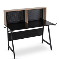 Panneau arrière perforé multifonction pour bureau de gaming à domicile, supports d'accessoires pour table d'ordinateur et bureau d'e-sport, pour salle de jeux