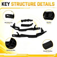 Braket Lampu Depan Bumper Depan untuk Accord Sedan 2008-2012 Sisi Kiri dan Kanan 71140-TA0-A00 71190-TA0-A00 HO1067113 HO1066113