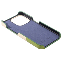 Offre Spéciale étui de téléphone en cuir Nappa peinture bord artisanat cuir étuis de téléphone portable pour iPhone 15 Pro Max étui de téléphone