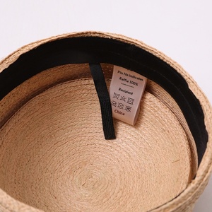 Chapeau Pillbox en Paille Raffia Haut de Gamme Style Rétro Français pour Femme, Béret Formel Réglable à Calotte Ronde - Product Image 4