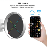 Pantalla Holográfica de Doble Cara COEUX, Pantalla Holográfica Inteligente Wifi para Calle, Poste de Luz Publicitario, Poste de Luz LED con Pantalla