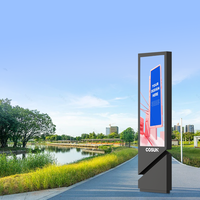 Totem interactif à double écran Android pour affichage publicitaire extérieur – Borne tactile numérique LCD pour centre commercial