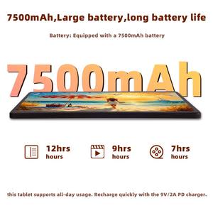 Планшет OEM, 10,95 дюймов, Android, 8 ГБ + 128 г, корпус DDR4 5 + 13 МП, высокая батарея, 7500 мАч, Allwinner 5 г + камера 13 МП, Wi-Fi - Product Image 6