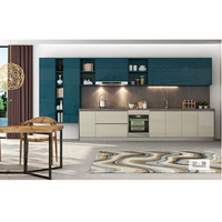 Ensemble d'armoires de cuisine modernes en bois massif laqué, écologiques, personnalisables, échantillon disponible, couleur personnalisée, taille personnalisée, usine OEM