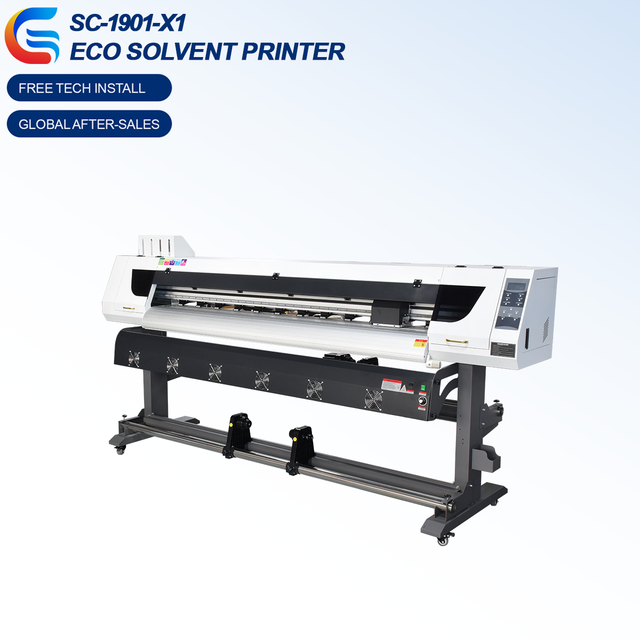 Professional 1.9 Meter Thermal Sublimation Eco-Solvent Inkjet Printer High Quality XP600/I3200 Printhead Wide Format Flex