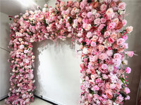 SPR demoiselles d'honneur bouquet artificiel Floral toile de fond Rose fleur panneau mural pour mariage intérieur extérieur décoration simulation pelouse