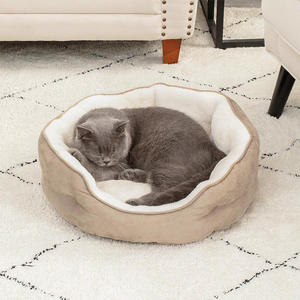 Camas para gatos de primera calidad para gatos de interior y cama para perros pequeños y medianos, cama suave y cómoda lavable para mascotas - Product Image 2