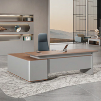 Bureau de direction moderne en forme de L, mobilier de bureau, table moderne, bureaux, escritorio