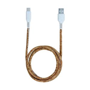 2025 Wholesale Biodegradable Cork <b>Cable</b> Type C Eco-friendly Portable Fast Charging Data <b>Cable</b> for Phone - Product Image 1