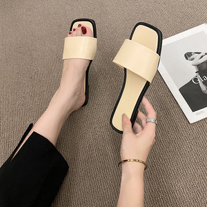 Nouvelle Tendance Estivale : Sandales Plates à Bout Ouvert pour Femme, Couleurs Mixtes, Nœud en PU, Semelle Intermédiaire en <span class=keywords><strong>EVA</strong></span> - Product Image 5