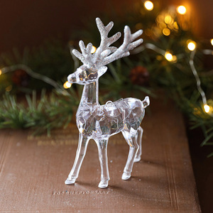 Decorazioni e accessori per l'albero <span class=keywords><strong>di</strong></span> Natale: renne, angeli e <span class=keywords><strong>fiocchi</strong></span> <span class=keywords><strong>di</strong></span> <span class=keywords><strong>neve</strong></span> natalizi in acrilico trasparente. - Product Image 3