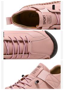 Chaussures pour femmes cousues à la main, chaussures pour hommes, chaussures pour couples, chaussures plates d'automne et d'hiver, chaussures décontractées, bottes Martin - Product Image 2