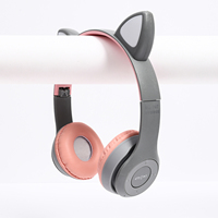 Grosir Headset kucing P47M nirkabel dengan pencahayaan RGB P47 pengalaman memukau daya rendah indikator baterai LED desain tahan air