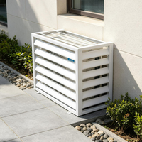 Panneau latéral en aluminium pour climatiseur, pare-soleil, isolation thermique, protection UV pour façade de bâtiment de bureau à Dubaï