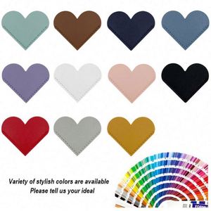 Marcapáginas de Cuero Personalizado con Forma de Corazón para Promociones con Logotipo, Accesorios Bonitos para Esquinas de Páginas, Marcapáginas de PU al por Mayor - Product Image 3