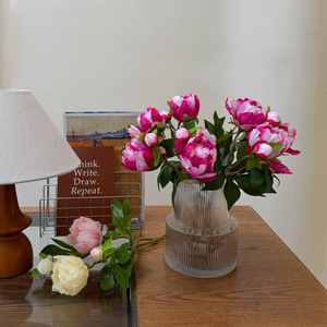 Artificial Peony Bouquet <b>Silk</b> <b>Flower</b> 30cm-100cm High Simulation Classic Style Wedding Home Decor - Product Image 1