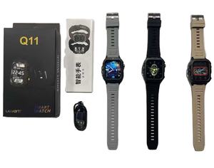 Montre connectée d'extérieur Q11, tracker d'activité multisports sans fil, moniteur <span class=keywords><strong>de</strong></span> fréquence cardiaque, rappel d'appel, compatible Android, écran IPS, silicone - Product Image 1