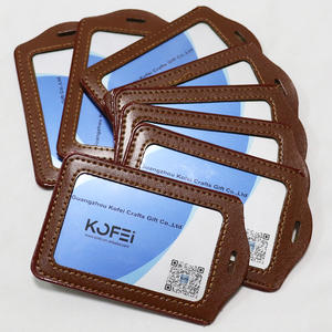 Porte-cartes de crédit en cuir PU pour hommes et femmes, porte-cartes d'<span class=keywords><strong>identité</strong></span>, cartes de bus pour étudiants, porte de visite, badge d'<span class=keywords><strong>identité</strong></span>, couverture - Product Image 1