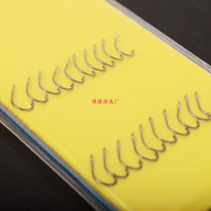 Anzuelo Badao Atado a Mano con Línea de Líder y Doble Ranura para Pesca de Fondo de Carpa, Anzuelo para Peces Grandes Afilado Químicamente - Product Image 1