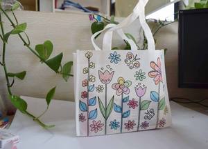 Nuevos productos calientes Materiales de pintura de bricolaje para hacer monederos crayón para colorear bolsa no tejida - Product Image 6