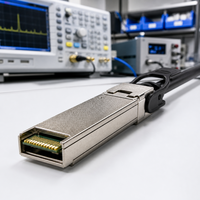 Cable Pasivo QSFP+ DAC de 40G QSFP-40G-CU5M de 5m, Interconexión de Cobre de Alta Velocidad y Baja Latencia para Redes Empresariales
