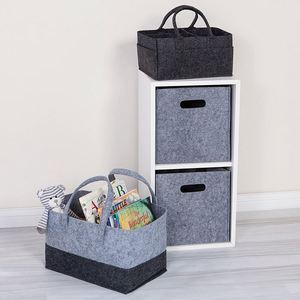 Sac de voyage moderne écologique avec logo personnalisé, sac à main coloré, paniers de rangement en feutre pour vêtements et salon - Product Image 3