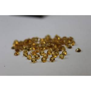 Piedra Preciosa Natural de Citrino de 4 mm y 0.244 Ct, Color Dorado, Corte Brillante Redondo, para Joyería - Product Image 1