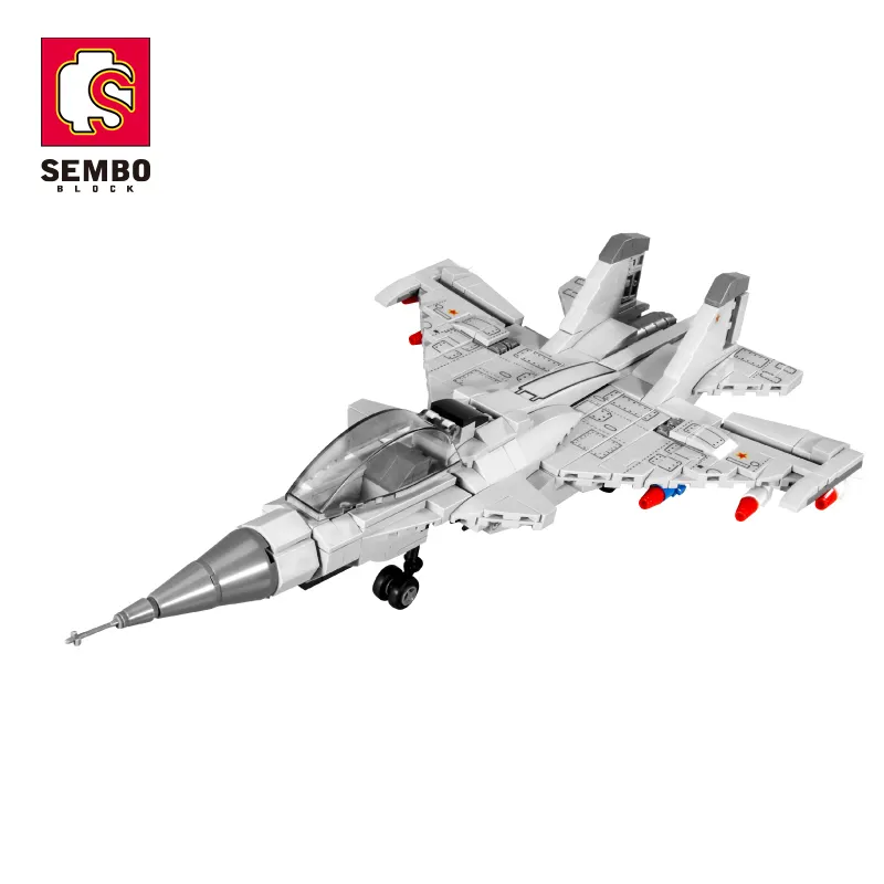 SEMBO 207054 611pcs Educational DIY Assembling Bricks Kit War for Military Survival Combat Aircraft Doll Building Block Toys Set