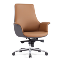Chaise de bureau en cuir PU, chaise de bureau classique confortable, chaise de direction ergonomique pivotante, chaise de patron moderne