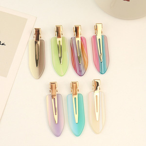 Beizhu <span class=keywords><strong>2022</strong></span> nouveauté femmes été épingles à <span class=keywords><strong>cheveux</strong></span> coloré sans couture pince à <span class=keywords><strong>cheveux</strong></span> doux acétate front côté frange maquillage nouveauté - Product Image 1