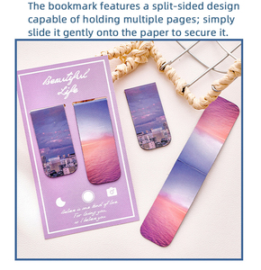 Marcapáginas Magnético Personalizado, Clips Magnéticos para Páginas con Diseño de Paisaje, Regalos para Amantes de los Libros, Regalos de Agradecimiento para Estudiantes y Maestros - Product Image 4