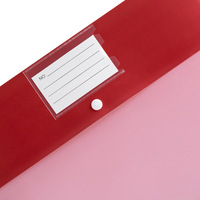 Porta Tarjetas de Visita Mate de PP con Cierre de Presión, Carpeta de Documentos A4, Bolsa de Archivo Impermeable Colorida con Cierre a Presión
