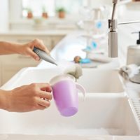 Nouveautés : Nettoyant pour biberons de voyage, écologique, style raclette, en silicone de qualité alimentaire, brosse pour tétine et paille, nettoyage en plastique