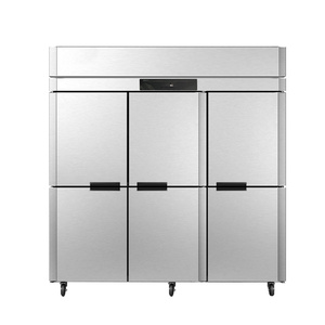 Grande capacità 1260L commerciale 6 porte ventola di raffreddamento frigo funzionamento silenzioso facile pulito in <span class=keywords><strong>acciaio</strong></span> inox <span class=keywords><strong>frigorifero</strong></span> per cucine - Product Image 5