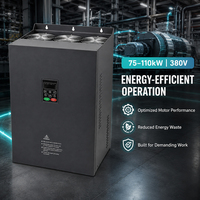 Konverter Frekuensi Handal Untuk Mesin Pengemasan Tekstil dan Pengolahan Kayu 75KW-110KW 380V VFD Industri