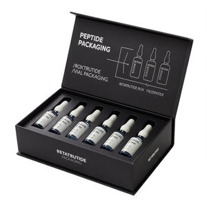 Caja <span class=keywords><strong>de</strong></span> Embalaje para Viales <span class=keywords><strong>de</strong></span> Péptidos <span class=keywords><strong>de</strong></span> Grado Higiénico con Espuma EVA Antipolvo para 2 Viales, Paquete para Curso <span class=keywords><strong>de</strong></span> Tratamiento Médico - Product Image 1