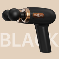 Pistolet de massage électrique silencieux professionnel transfrontalier à double tête, mini masseur cervical pour relaxation musculaire, pour hommes et femmes