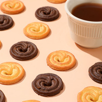 Biscuits pour le petit-déjeuner au goût de glucose danois Snacks sucrés dans une boîte pour souvenirs et remplacement de repas