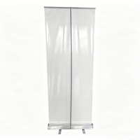 Espositore Roll-up Pubblicitario per Fiere, Stand Portatile in Lega di Alluminio Retrattile, Antiruggine, Leggero, per Uso Esterno