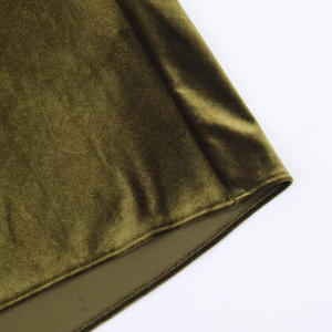 <span class=keywords><strong>Robe</strong></span> en velours sur mesure pour femmes, col en V, bretelles spaghetti, dos nu, pour soirée, sexy, luxueuse, vintage, décontractée - Product Image 6