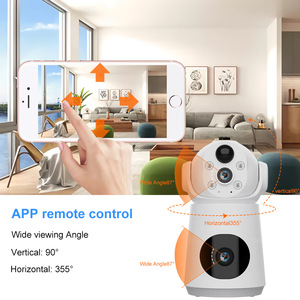 Caméra de surveillance WiFi sans fil V380, 1080P, double vue panoramique, stockage en nuage, avec interphone vocal, pour la sécurité domestique - Product Image 1