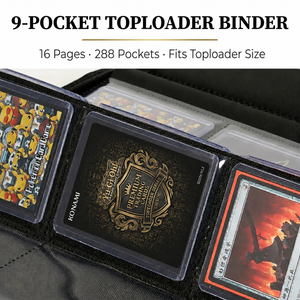 Pronto per la Spedizione: Raccoglitore a 9 Tasche con 288 Scomparti in Pelle PU con Cerniera per <span class=keywords><strong>Carte</strong></span> Collezionabili Pokemon TCG e Sportive - Product Image 2